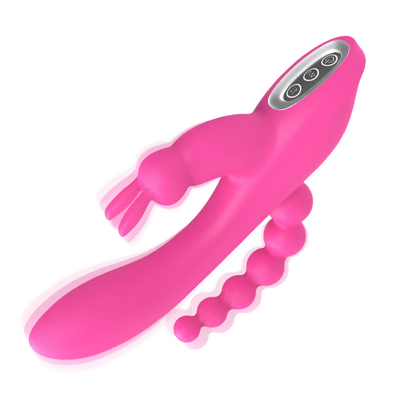 Luxe Aura Rabbit Vibrator Provides Powerful G-Spot Vibrations While Stimulating the Clitoris with Pressurized Suction, Creating An Unforgettable Experience.
